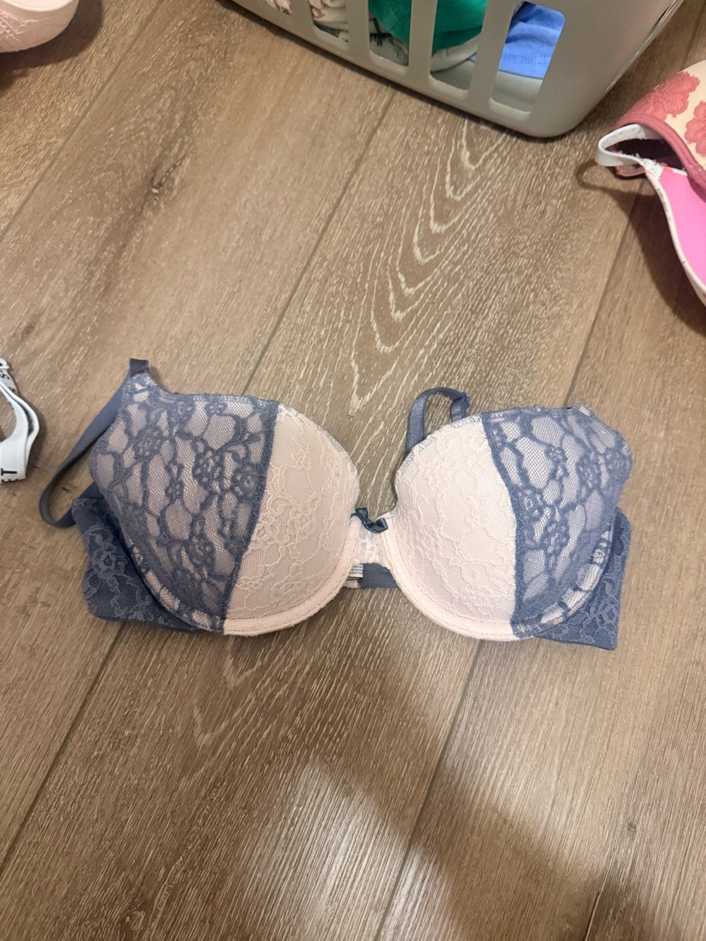 Victoria’s Secret Overlay in Dusty Blue and Blush